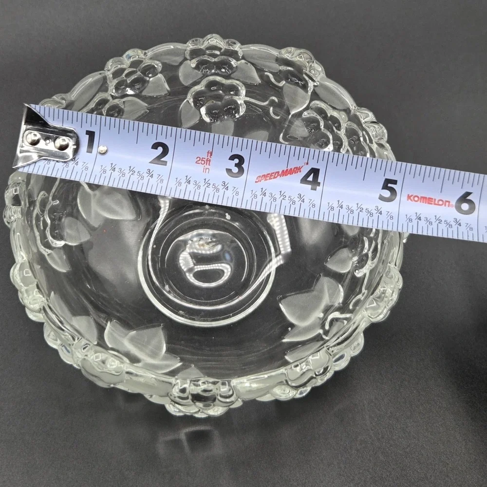 Mikasa Carmen Satinier (Walther Crystal‎ W. Germany) Crystal Bowl 5.5 inch